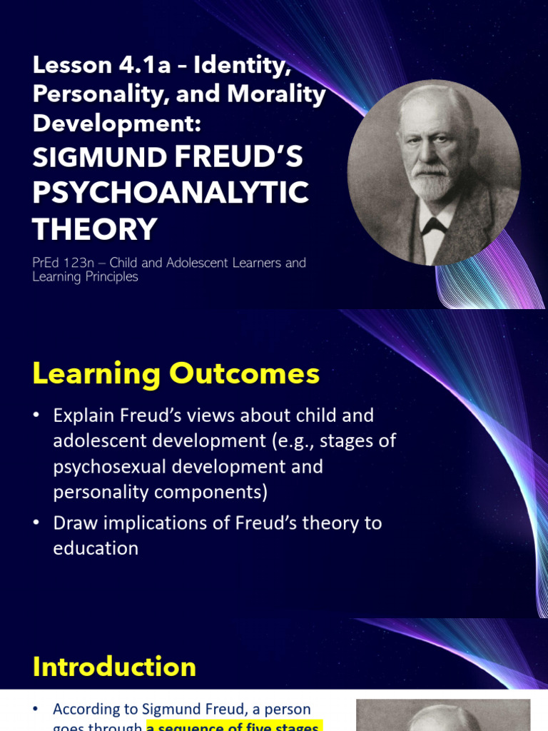 Lesson 4.1a Freuds Psychoanalytic Theory | PDF | Psychoanalytic Schools ...