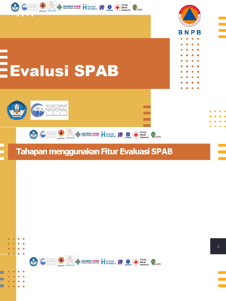 Panduan Evaluasi SPAB dengan InaRISK | PDF
