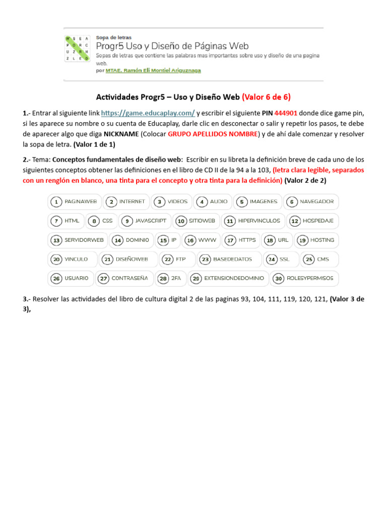 22M1 Progr5 CDII Actividades | PDF