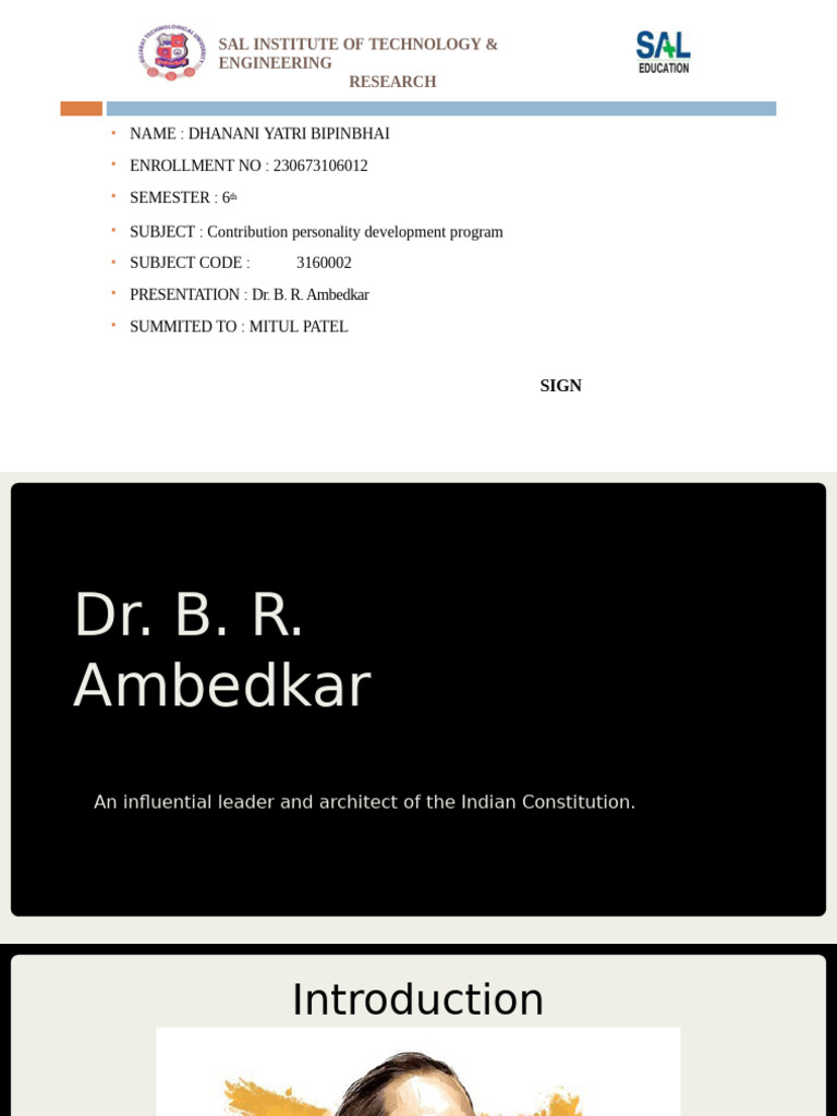 Dr. B.R. Ambedkar: Legacy of Social Justice | PDF | Dalit | Caste