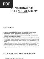NDA Geography Notes Overview | PDF