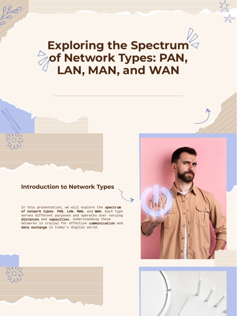 Slidesgo Exploring The Spectrum of Network Types Pan Lan Man and Wan ...