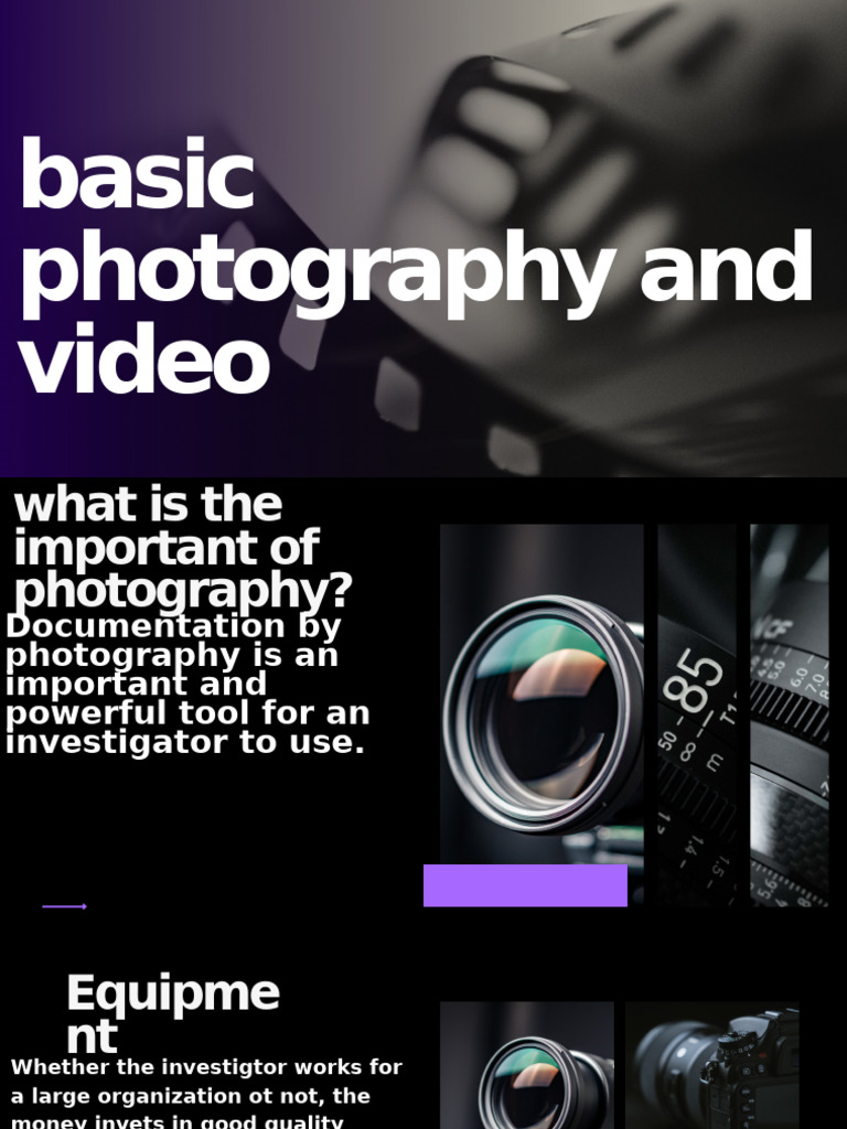Basic Photography and Video Is4 | PDF | Camera | Single Lens Reflex Camera