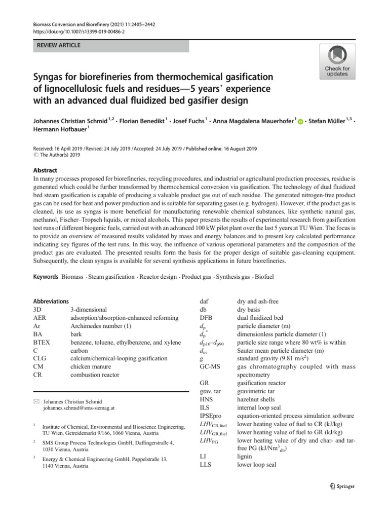 37 - Biomass Conversion and Biorefinery | PDF | Gasification | Process ...