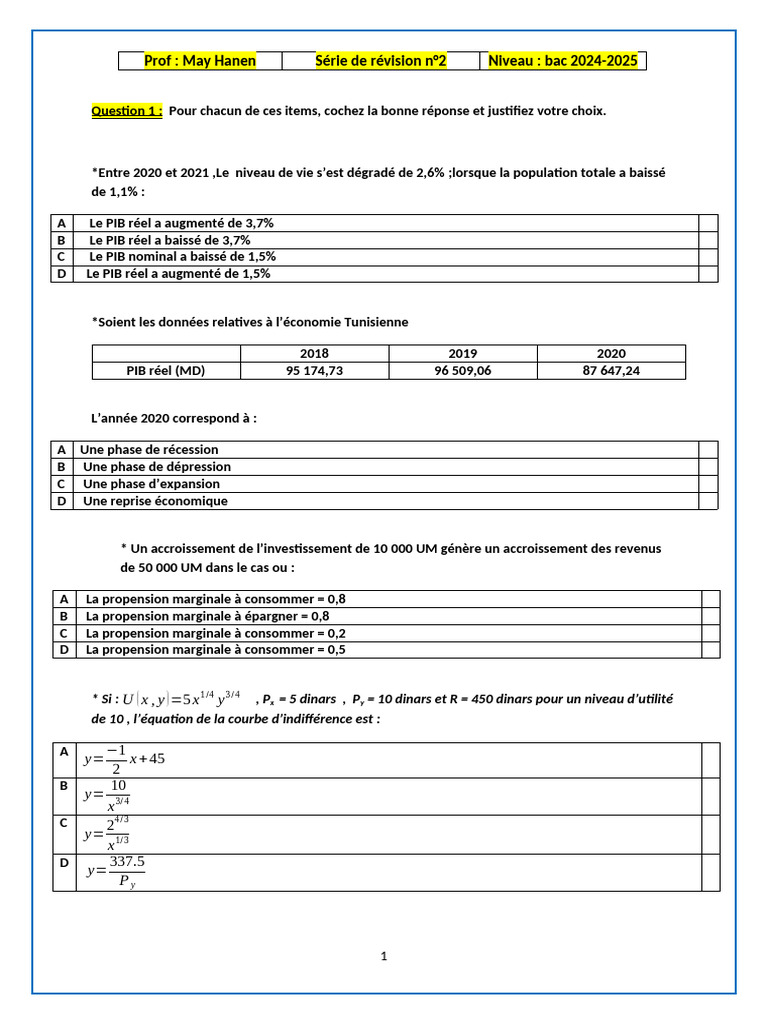 Analyse économique : PIB et développement | PDF | Produit intérieur ...