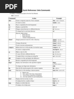 Unix Quick Reference