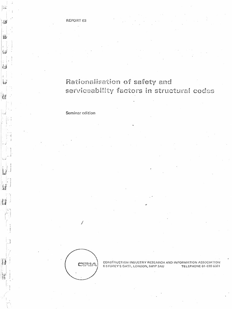 Rationalisation - of - Safety - Factors and Serviceability Factors ...