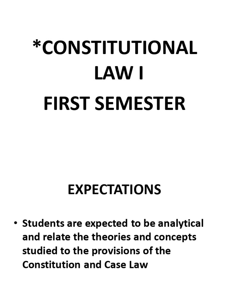 Overview of Constitutional Law Concepts | PDF | Separation Of Powers ...
