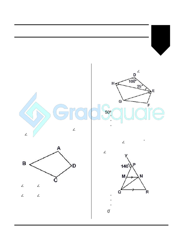 CAT-QA19-G-1-Lines - Triangles | PDF | Geometric Shapes | Euclidean ...