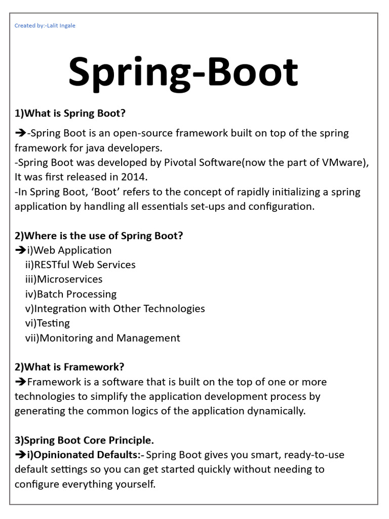 Master Spring Boot With 59 Essential Interview Questions! | PDF ...