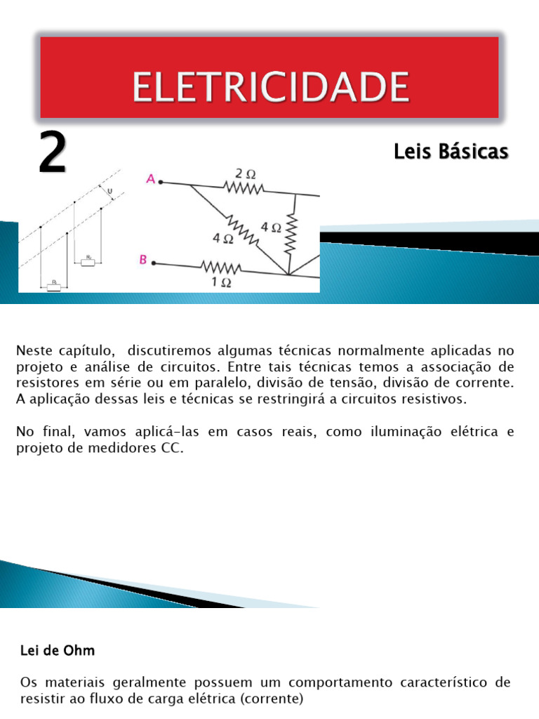 Técnicas de Circuitos Elétricos Resistivos | PDF | Circuitos em série e ...