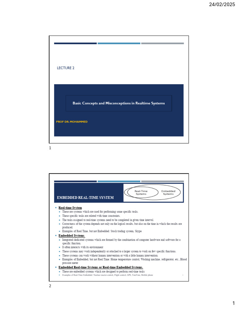 Rtos Lec2 | PDF | Embedded System | Real Time Computing