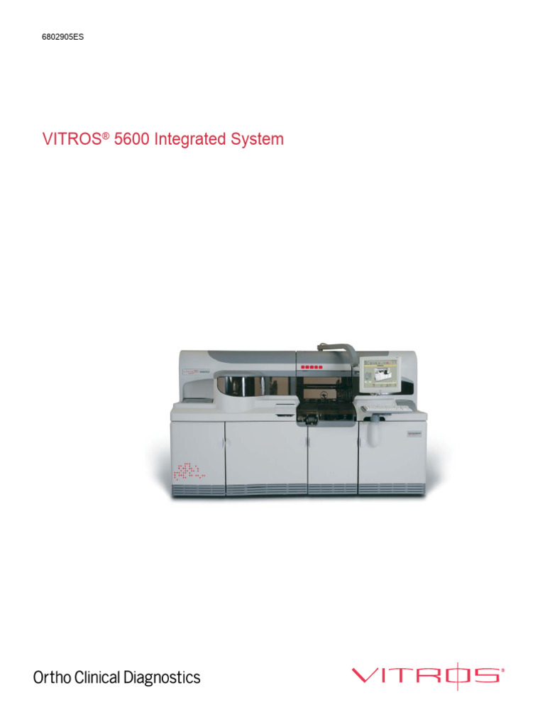 Manual de Operación VITROS 5600 | PDF | Arranque | Informática