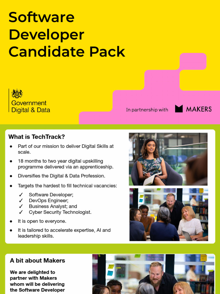 Software Developer Candidate Pack | PDF | Apprenticeship | Mentorship