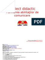 Proiect Didactic Abilitati de Comunicare