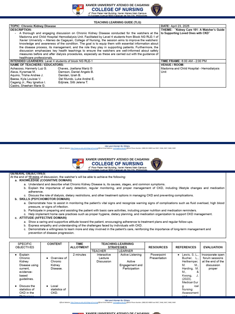 TEACHING-LEARNING GUIDE (TLG) Watcher's Class - NG 1 - (HDU) CKD | PDF ...