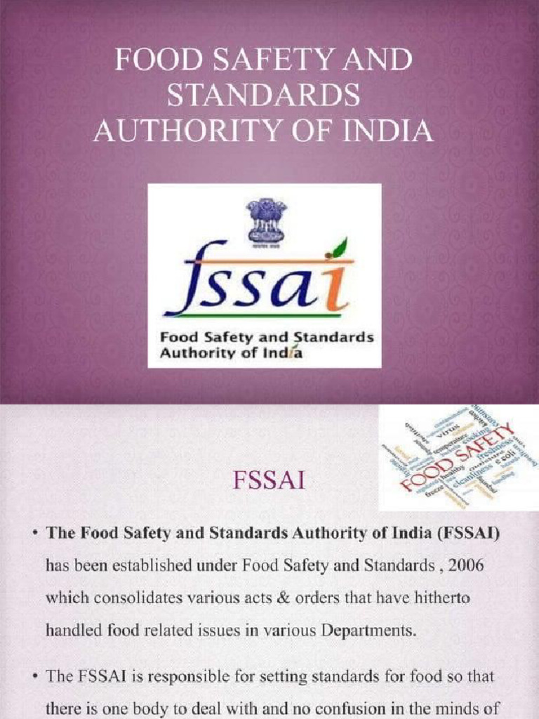FSSAI | PDF