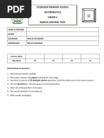 Grade 6 Term 2 Maths Baseline Assessment | PDF | Numbers | Arithmetic