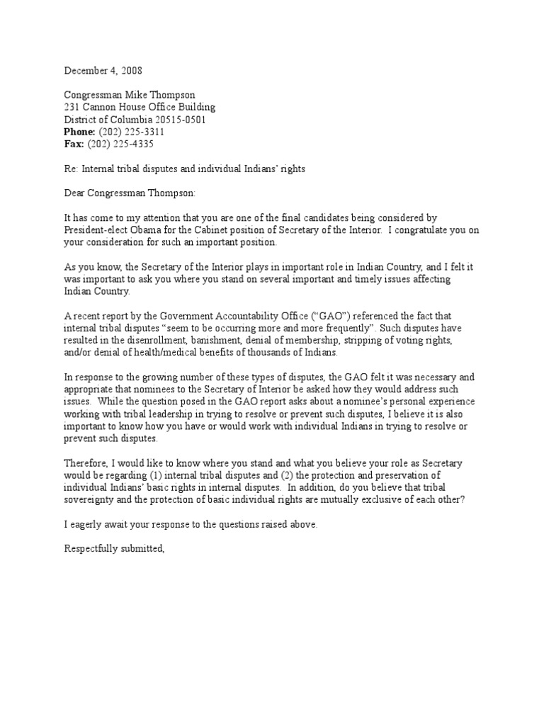 Tribal Disputes and Individual Rights Inquiry | PDF