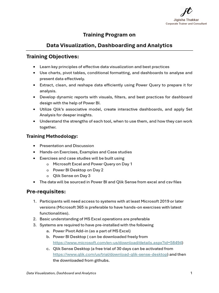 Data Visuality VI Guideztion With Excel, Power BI, Qlik Sense - IOCL ...