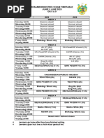 Grade 9 Exam Timetable 2025 Term 2 | PDF