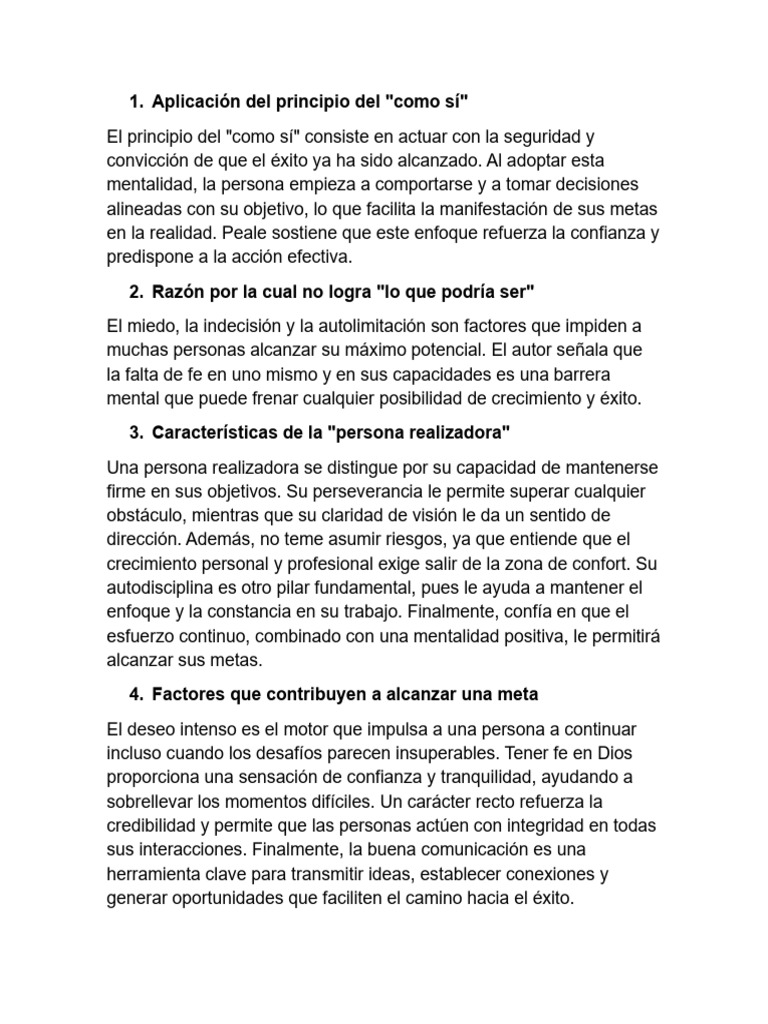 Claves para Alcanzar el Éxito Personal | PDF | Desarrollo personal ...