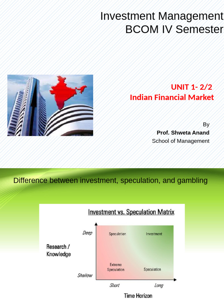 2 (Unit I) Indian Financial Market | PDF | Financial Markets | Capital ...