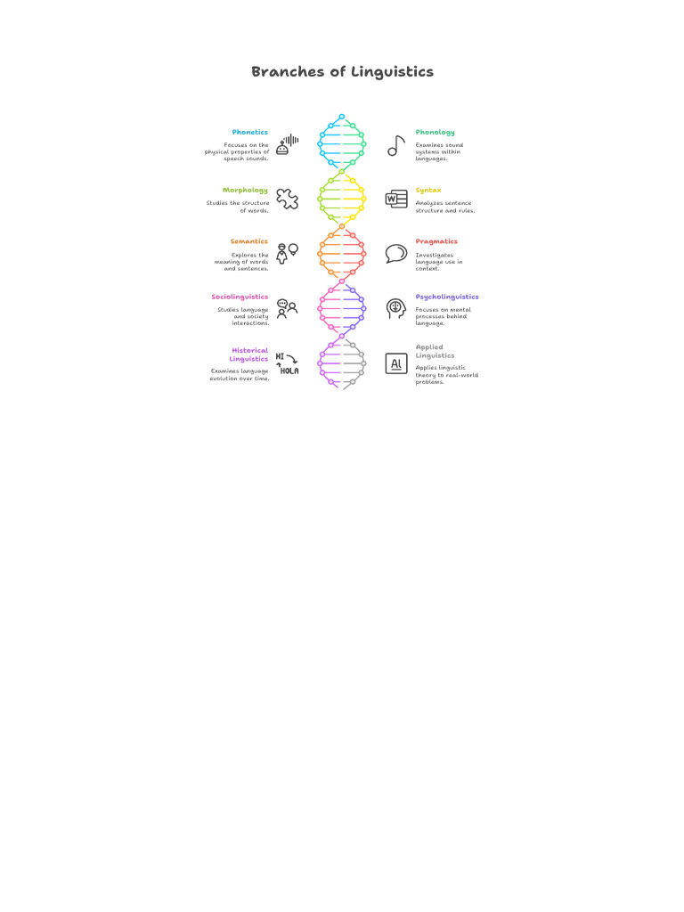 Overview of Linguistics Branches | PDF