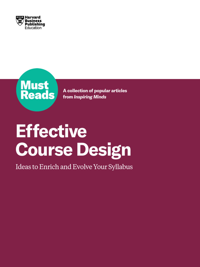 Effective Course Design Strategies | PDF | Procedural Knowledge ...