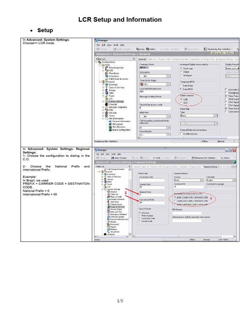 LCR Configuration Guide for HiPath Systems | PDF | Backup | Telephone ...