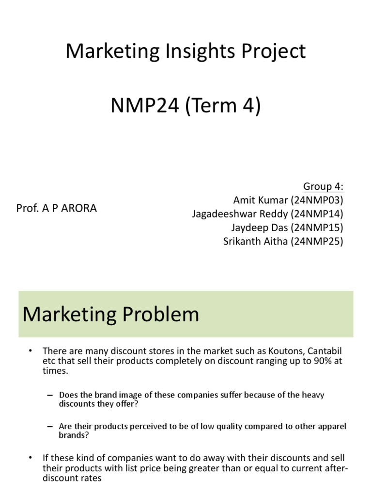 MI Project NMP24 Group4 | Download Free PDF | Focus Group | Brand