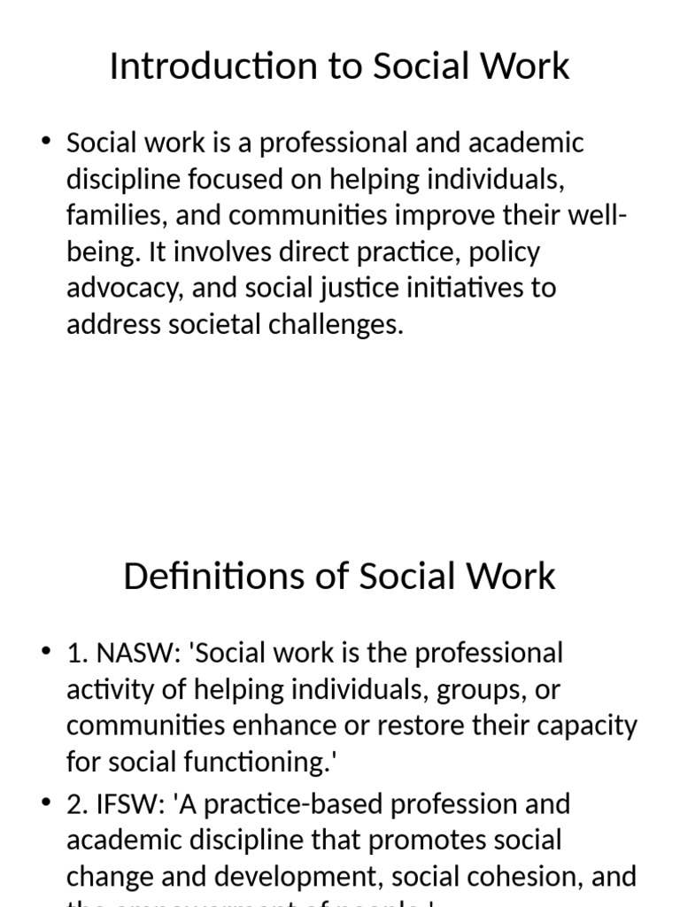 Overview of Social Work Principles | PDF | Social Work | Sociology