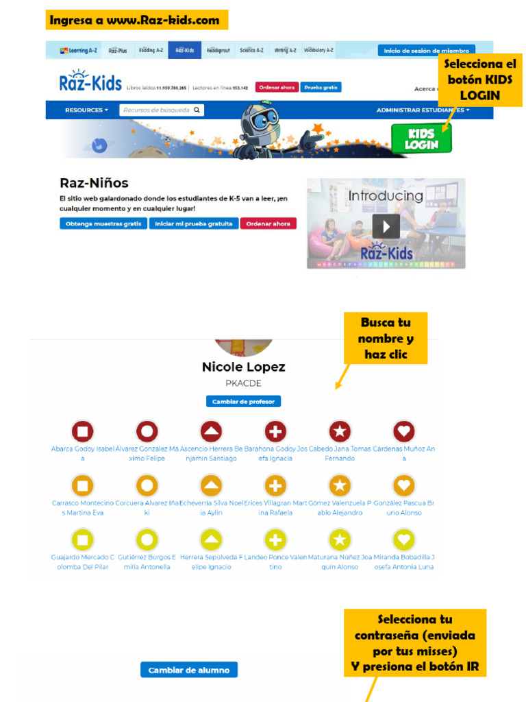 Acceso y Uso de Raz-Kids | PDF