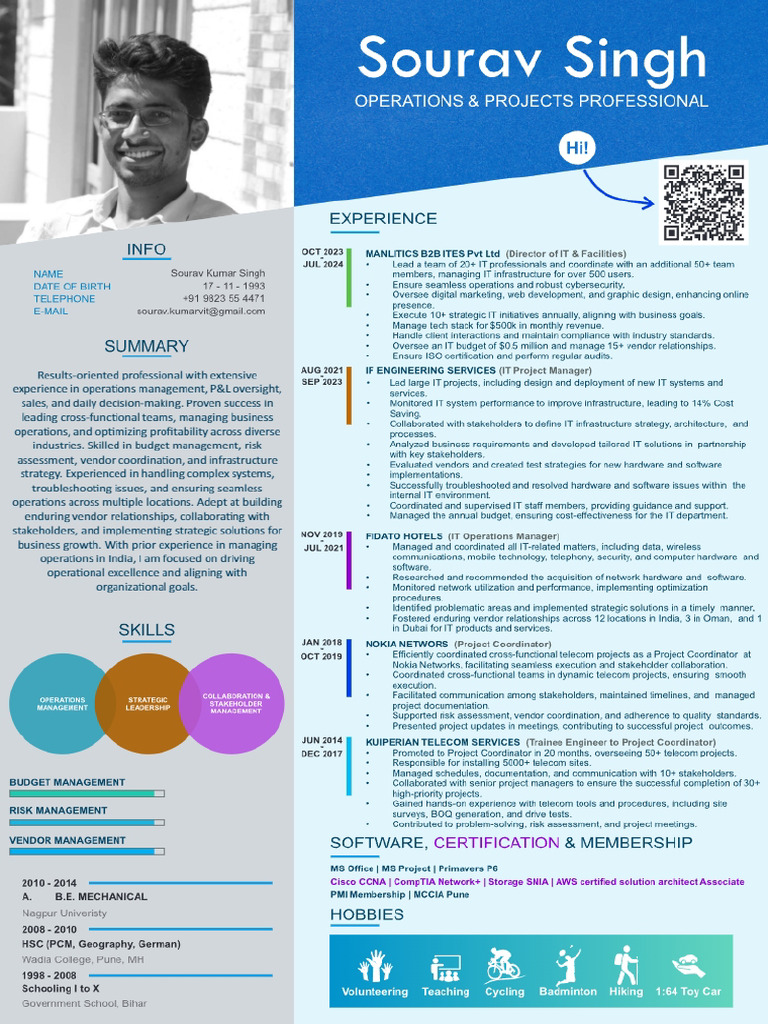 CV - For - PM - Sourav Singh | PDF