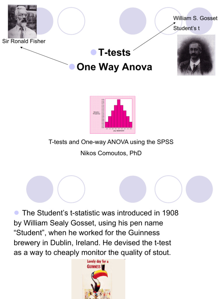 T-Tests OneWayAnova English | PDF | Student's T Test | Variance