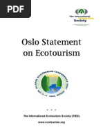 Download Oslo Statement on Ecotourism - August 2007 English by The International Ecotourism Society SN8656820 doc pdf
