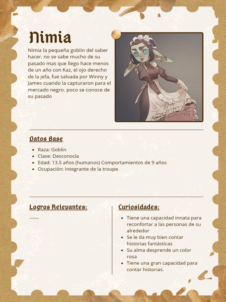 Nimia y la Troupe Goblin | PDF