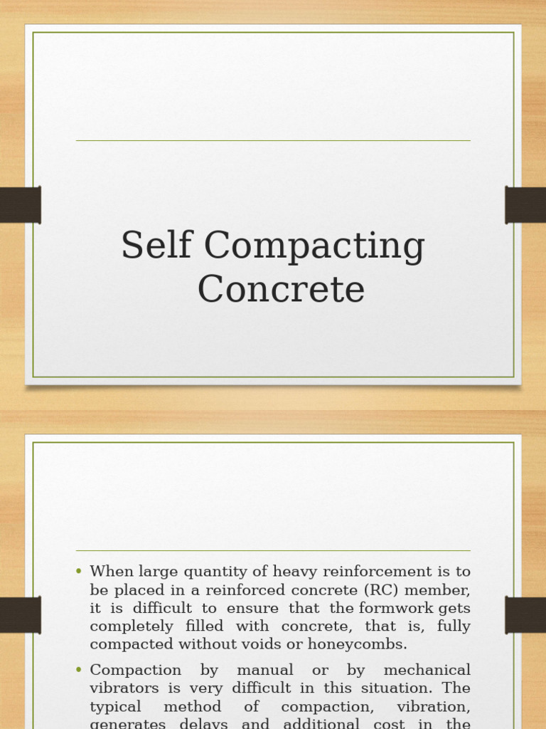 Self Compacting Concrete | PDF | Concrete | Materials