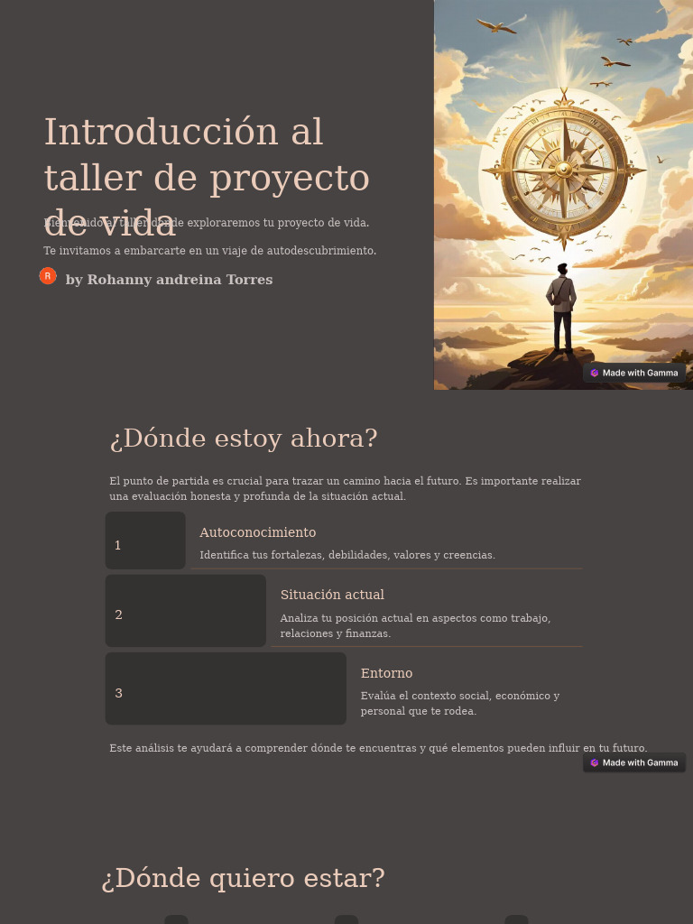 Taller de Proyecto de Vida: Guía Completa | PDF | Aprendizaje | Motivación