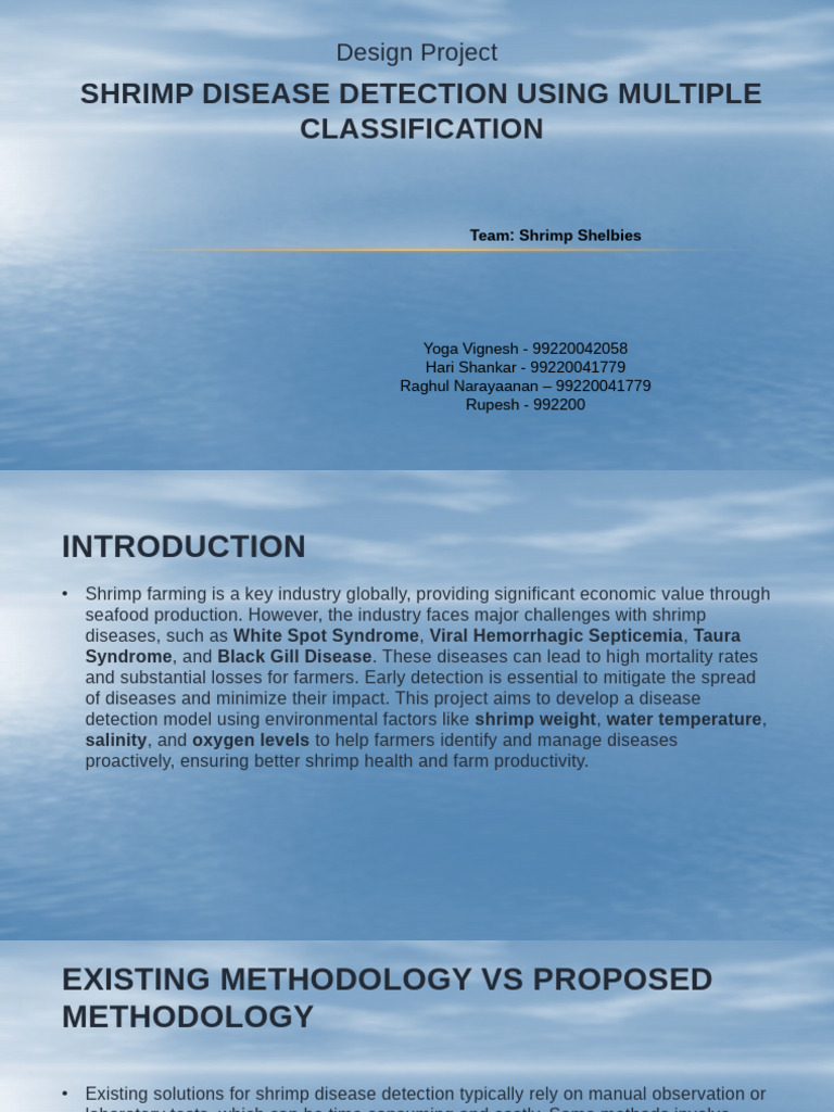 Shrimp Disease Detection Using Multiple Classification | PDF | Support ...