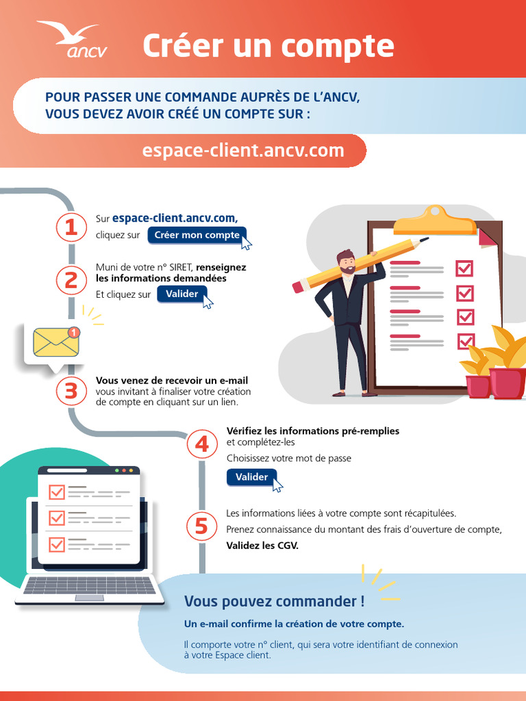 Créer un compte ANCV en 5 étapes | PDF