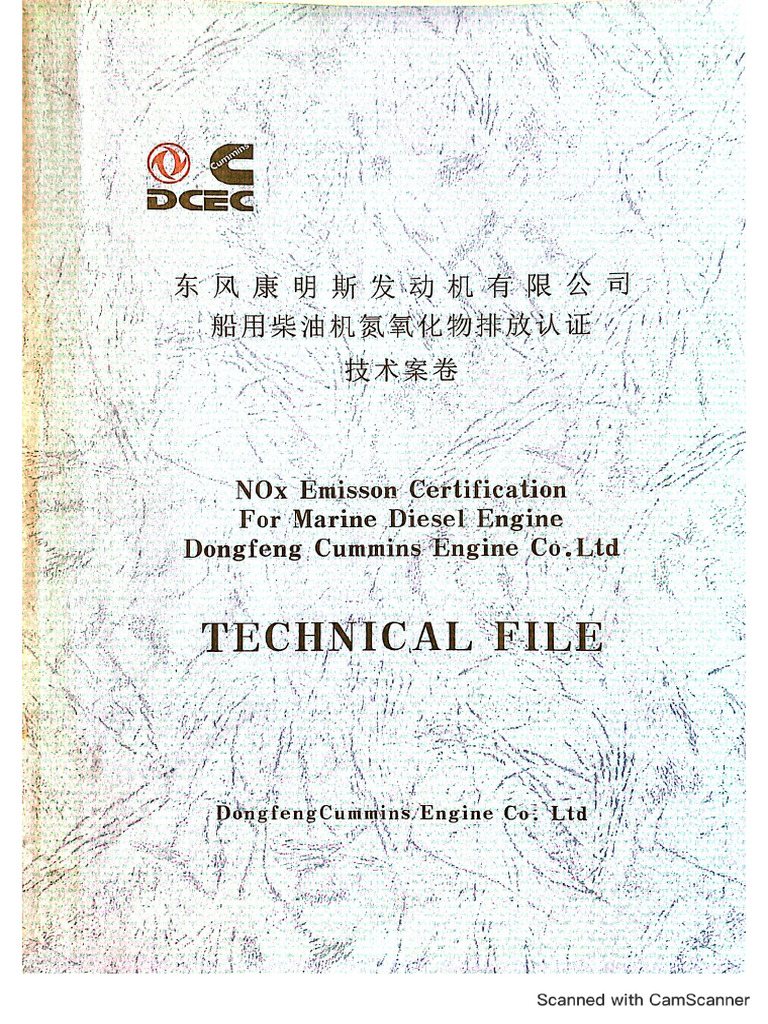 Nox Emissions Certification (6CTA8.3-GM1 | PDF