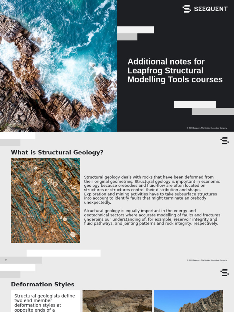 Leapfrog Structural Geology Tools Guide | PDF | Structural Geology ...