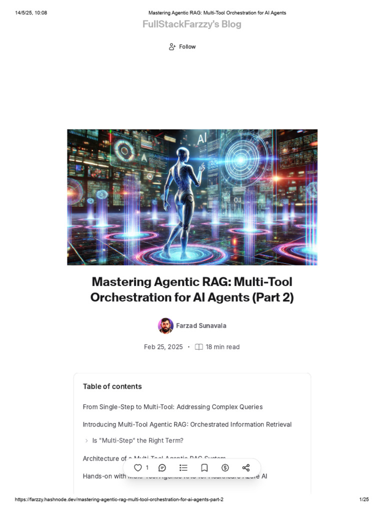 Mastering Agentic RAG - Multi-Tool Orchestration For AI Agents | PDF ...