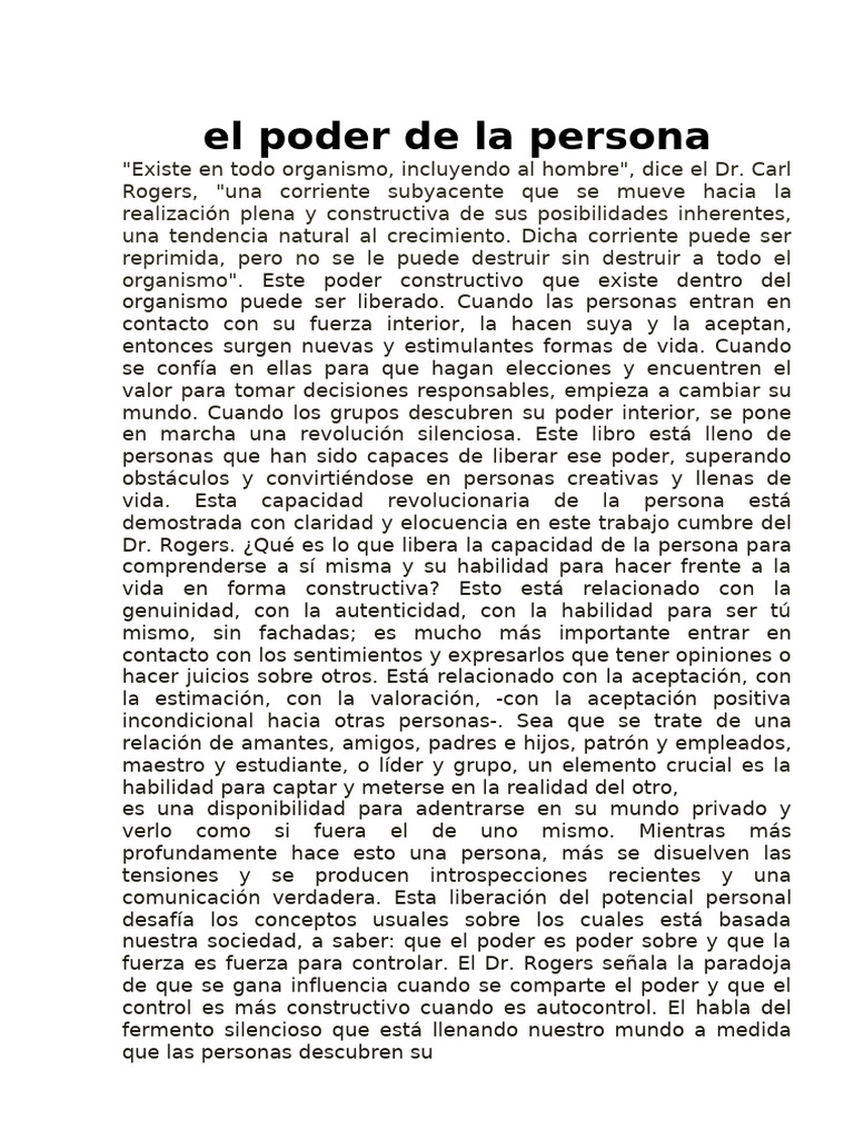 Liberando el Poder Interior Humano | PDF | Pensamiento | Experiencia