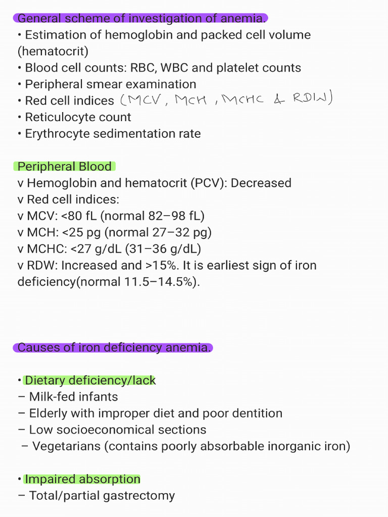 Iron Deficiency Anemia - 250102 - 192121 | PDF