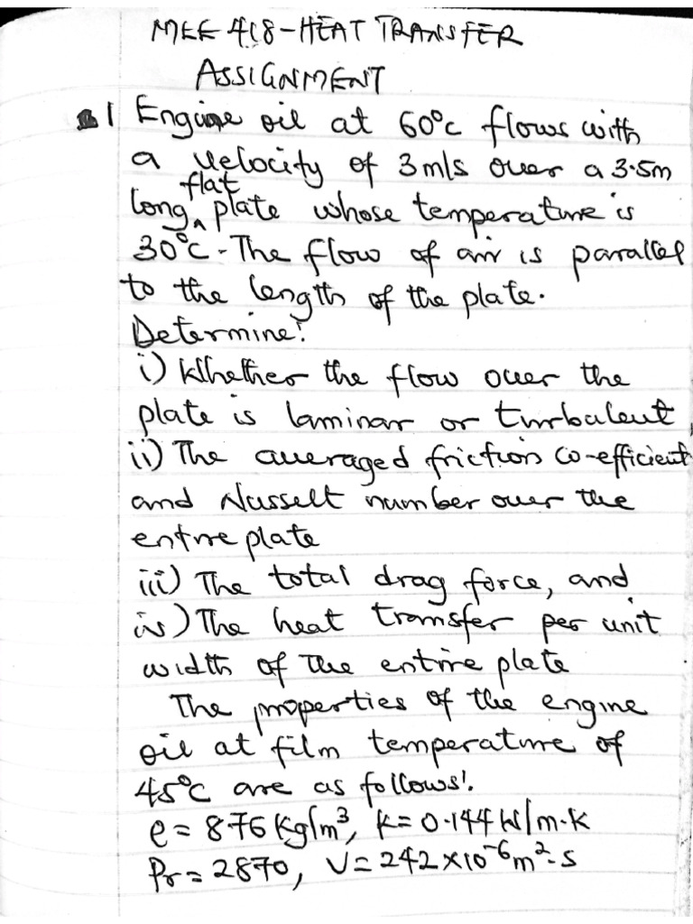 Mee 418 - Heat Transfer | PDF
