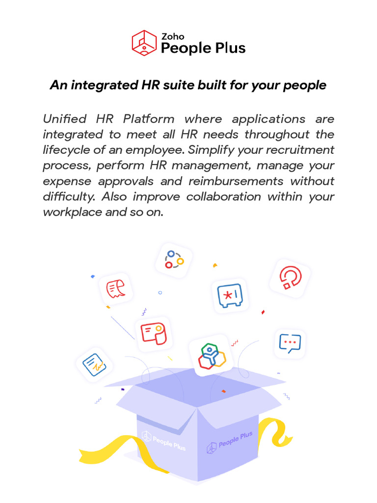 Zoho People Plus Features | PDF | Password | Mobile App
