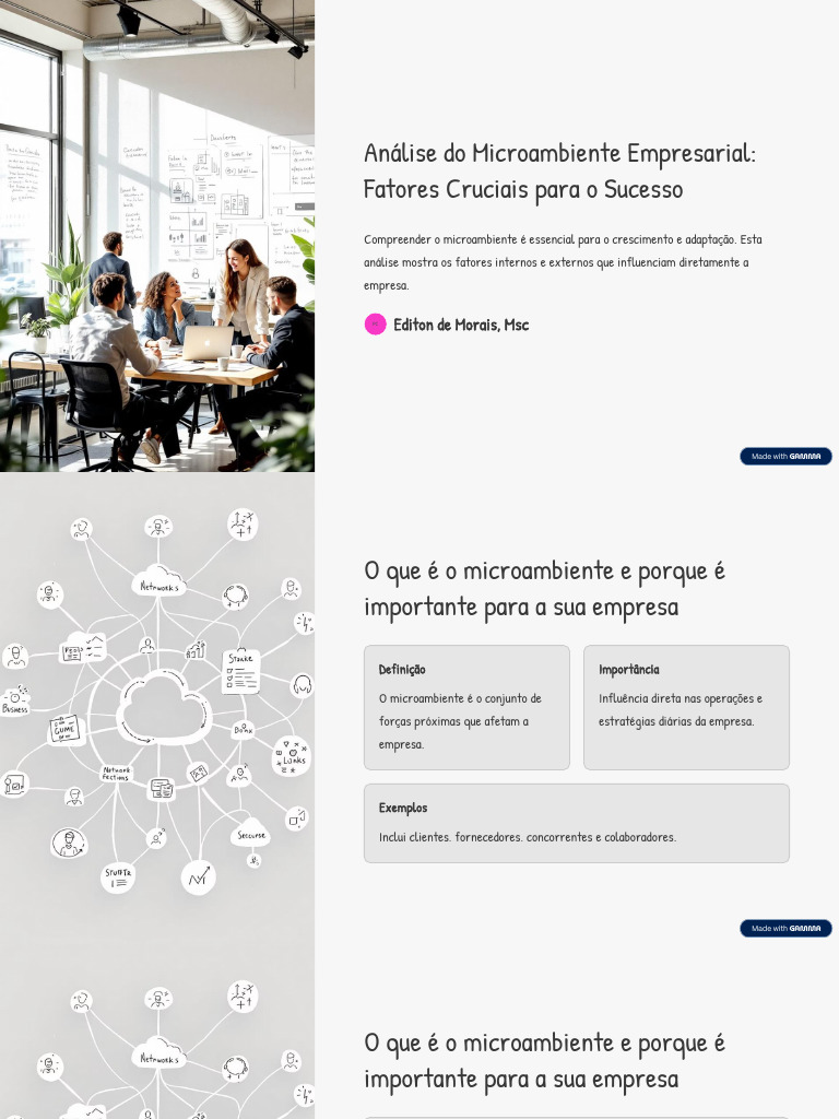 Análise do Microambiente Empresarial | PDF | Custo | Vantagem competitiva