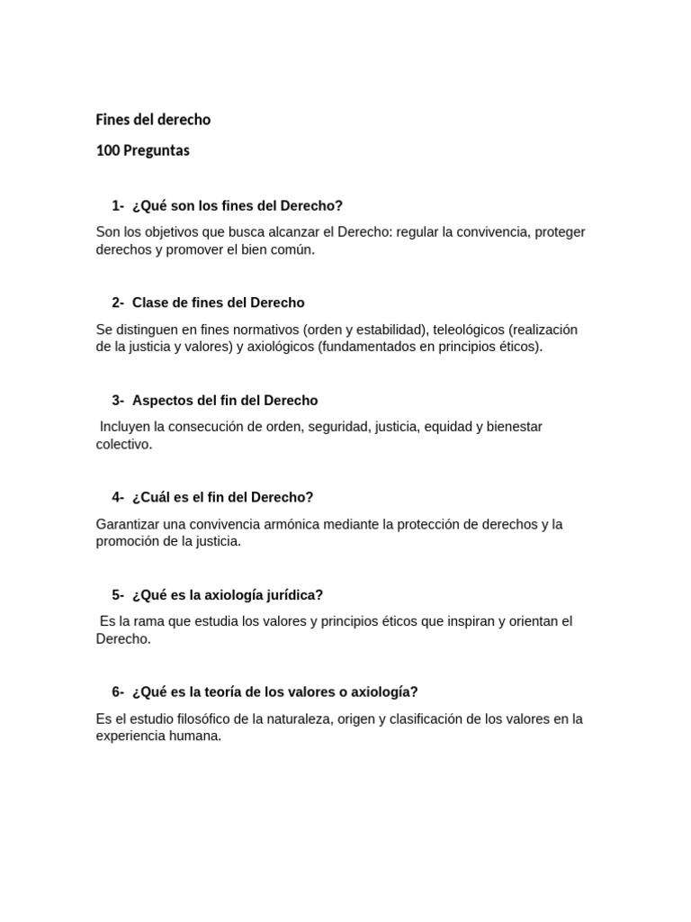 Fines y principios del Derecho | PDF | Justicia | Crimen y violencia